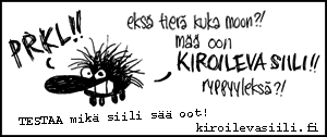 Testaa mikä kiroileva siili oot